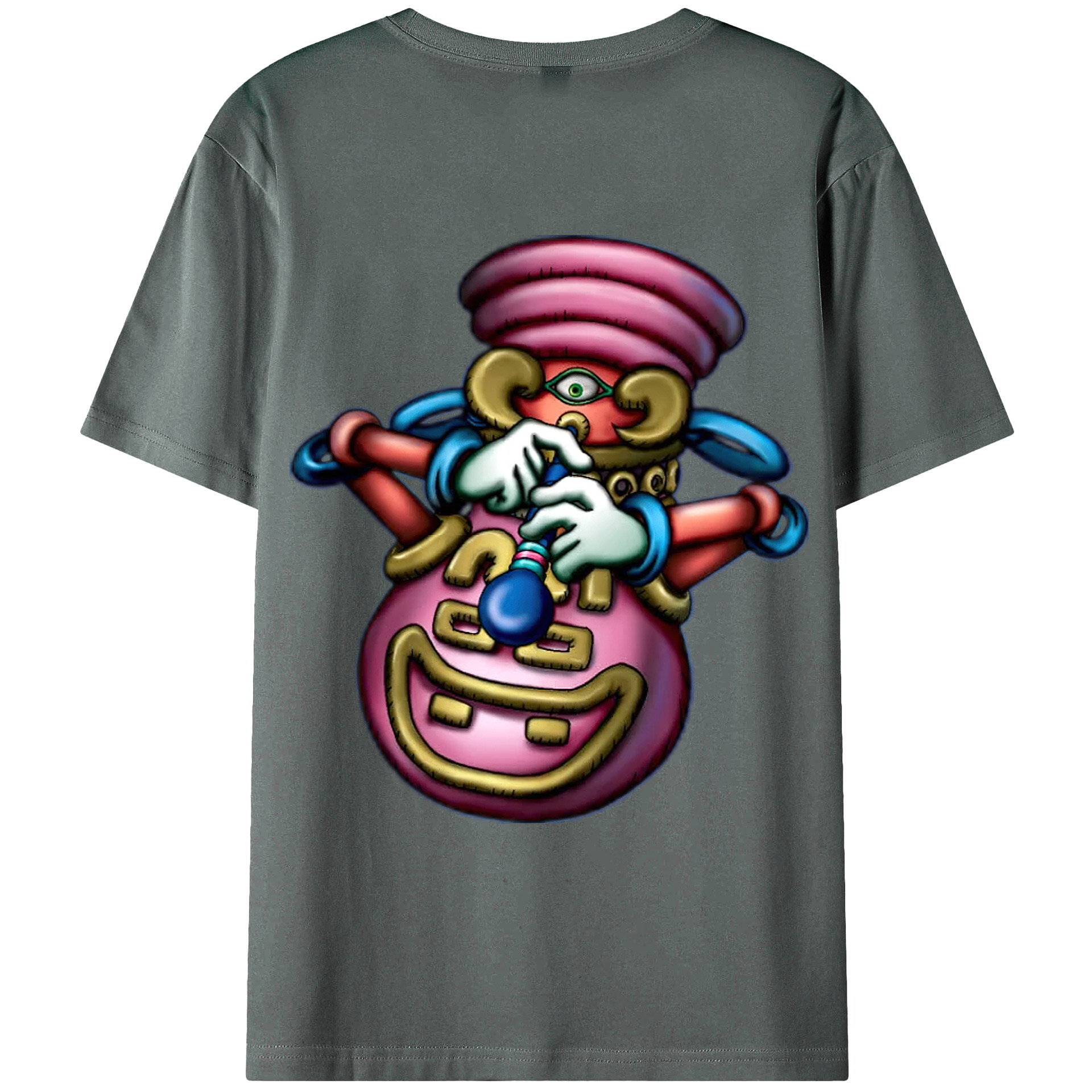 （画像用） 遊☆戯☆王 Yu-Gi-Oh! 綿100％ メンズ半袖Tシャツ（バックプリント） 通気性